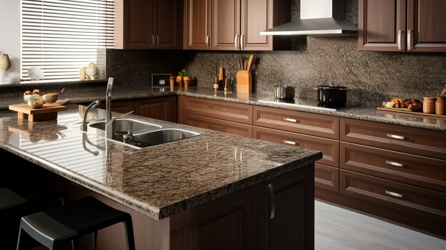 Perfect Pairings What Cabinet Color Goes With Brown Granite Earth   Brown Granite Cabinet Color Pairings 